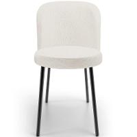 Kit 3 Cadeiras Sala De Jantar Estofada Gavi L02 Linho Bege - Lyam Decor - 3