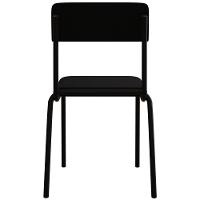 Kit 08 Cadeiras Estofada Para Sala De Jantar Sense Preto C01 Linho Preto - Lyam Decor - 7