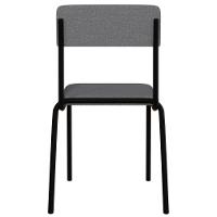 Kit 08 Cadeiras Estofada Para Sala De Jantar Sense Preto C01 Linho Cinza Claro - Lyam Decor - 7