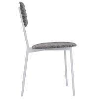 Kit 08 Cadeira Para Sala De Jantar Village Branco C01 Linho Prata - Lyam Decor - 6