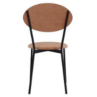 Kit 08 Cadeiras Estofada Para Sala De Jantar Azuri Preto C01 Veludo Bege - Lyam Decor - 7