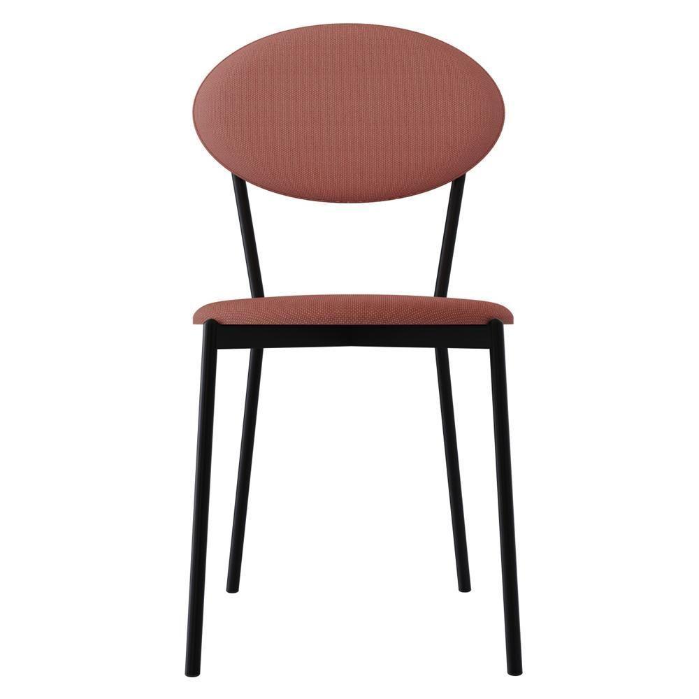 Kit 08 Cadeiras Estofada Para Sala De Jantar Azuri Preto C01 Linho Rosê - Lyam Decor - 3