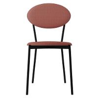 Kit 08 Cadeiras Estofada Para Sala De Jantar Azuri Preto C01 Linho Rosê - Lyam Decor - 3