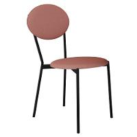 Kit 08 Cadeiras Estofada Para Sala De Jantar Azuri Preto C01 Linho Rosê - Lyam Decor - 7