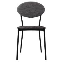 Kit 08 Cadeiras Estofada Para Sala De Jantar Azuri Preto C01 Linho Prata - Lyam Decor - 3