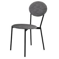 Kit 08 Cadeiras Estofada Para Sala De Jantar Azuri Preto C01 Linho Prata - Lyam Decor - 8