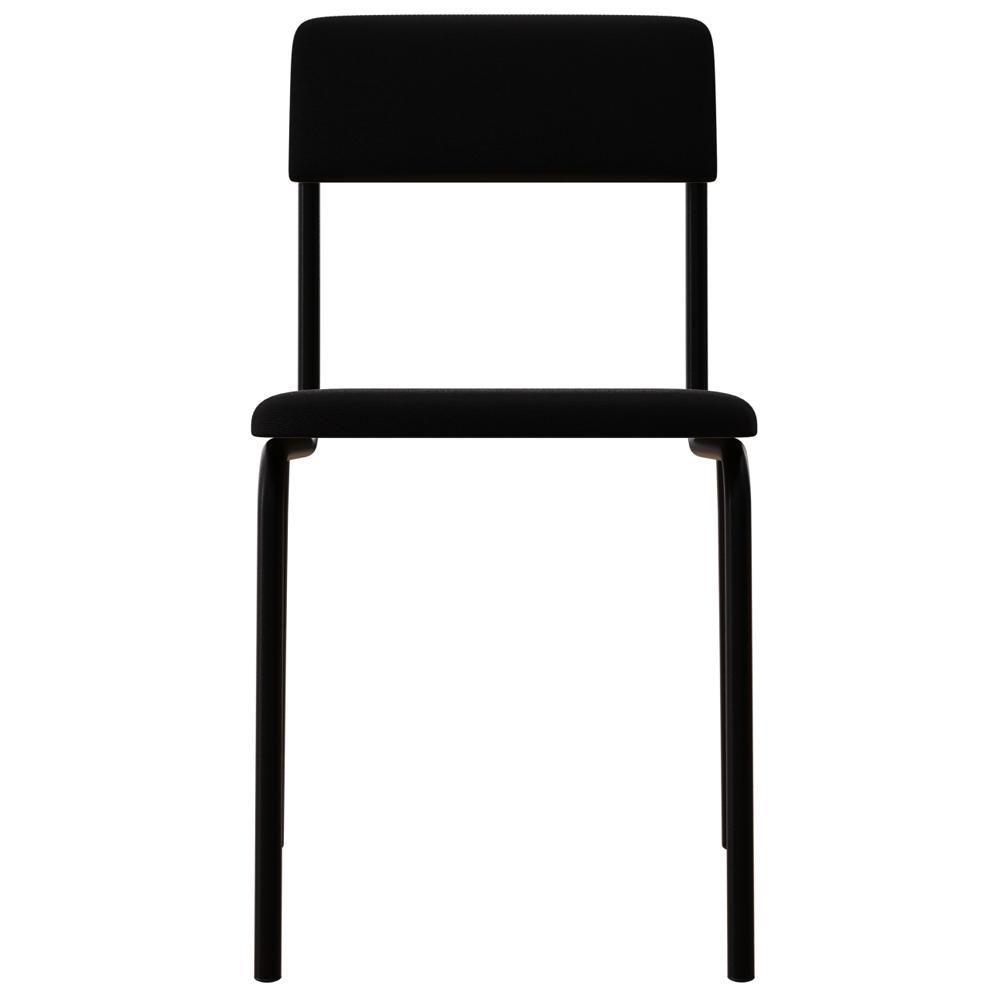 Kit 06 Cadeiras Estofada Para Sala De Jantar Sense Preto C01 Linho Preto - Lyam Decor - 7