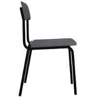 Kit 06 Cadeiras Estofada Para Sala De Jantar Sense Preto C01 Linho Cinza Claro - Lyam Decor - 6