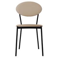 Kit 06 Cadeiras Estofada Para Sala De Jantar Azuri Preto C01 Linho Areia - Lyam Decor - 3