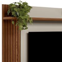 Painel Para Tv 55 Pol Com Bancada Suspensa Sollare L05 Freijó Off White - Lyam Decor - 7