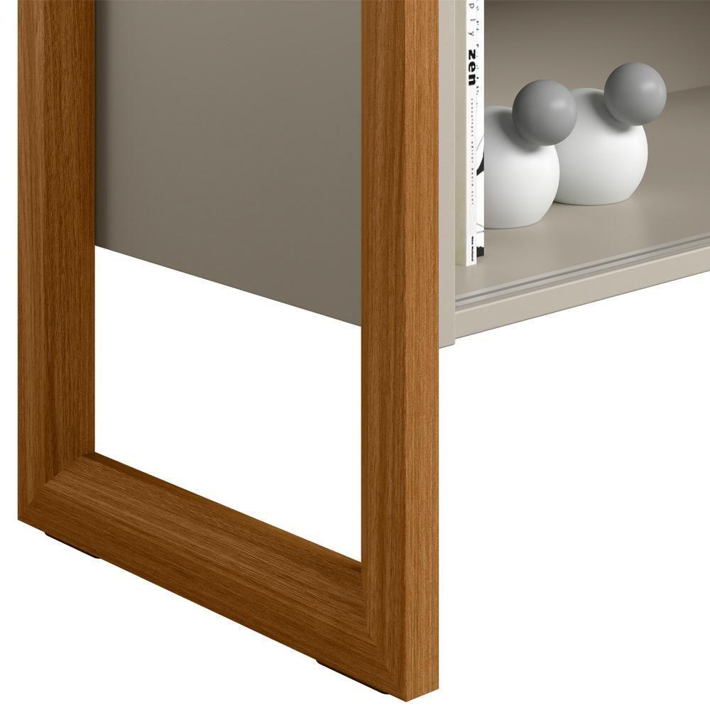 Rack Para Sala De Estar Tv 55 Pol 141cm Golden L05 Nature Off White - Lyam Decor - 8