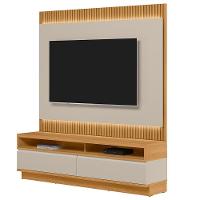 Rack Para Sala Com Painel Para Tv 70 Pol Led 180cm Spencer L05 Tauari Off White Fosco - Lyam Decor - 7