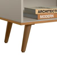 Rack Para Sala De Estar Tv 50 Pol 120cm Pés Palito Odem L05 Nature Off White - Lyam Decor - 8