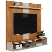 Painel Para Tv 65 Pol Com Bancada Suspensa New L05 Nature Off White - Lyam Decor - 6