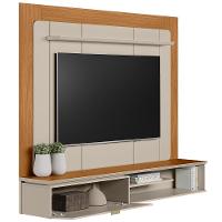 Painel Para Tv 65 Pol Com Bancada Suspensa Eros L05 Nature Off White - Lyam Decor - 6