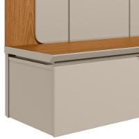 Painel Para Tv 65 Pol Com Bancada Suspensa Eros L05 Nature Off White - Lyam Decor - 7