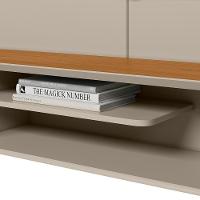 Painel Para Tv 65 Pol Com Bancada Suspensa Eros L05 Nature Off White - Lyam Decor - 9