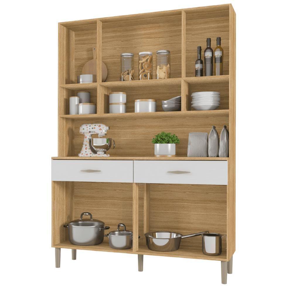 Kit Cozinha 8 Portas E Gavetas Golden Freijó / Supremo - 4