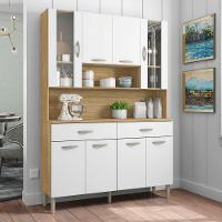 Kit Cozinha 8 Portas E Gavetas Golden Freijó / Supremo - 1