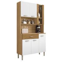 Kit Cozinha 6 Portas E Gaveta Golden Freijó / Supremo / Ripado - 2