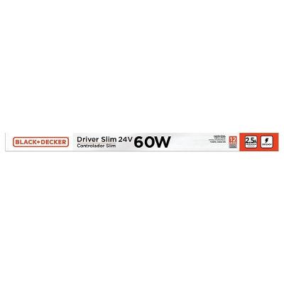 Fonte Driver Slim Fita De Led 100-240v 2.5a 60w Black + Decker