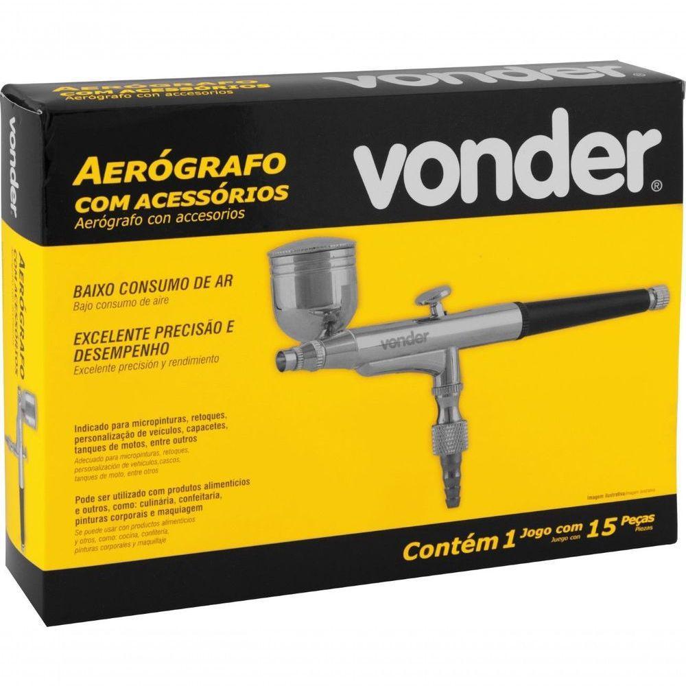 Aerógrafo Com Acessórios 15 Peças Vonder - 9