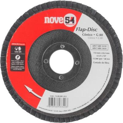 Flap-disc Cônico 4.1-2 G80 Costado Fibra - Nove54