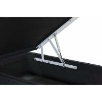 Base Baú Camurça Preto Solteiro (88X188X39) - Ortobom - 3