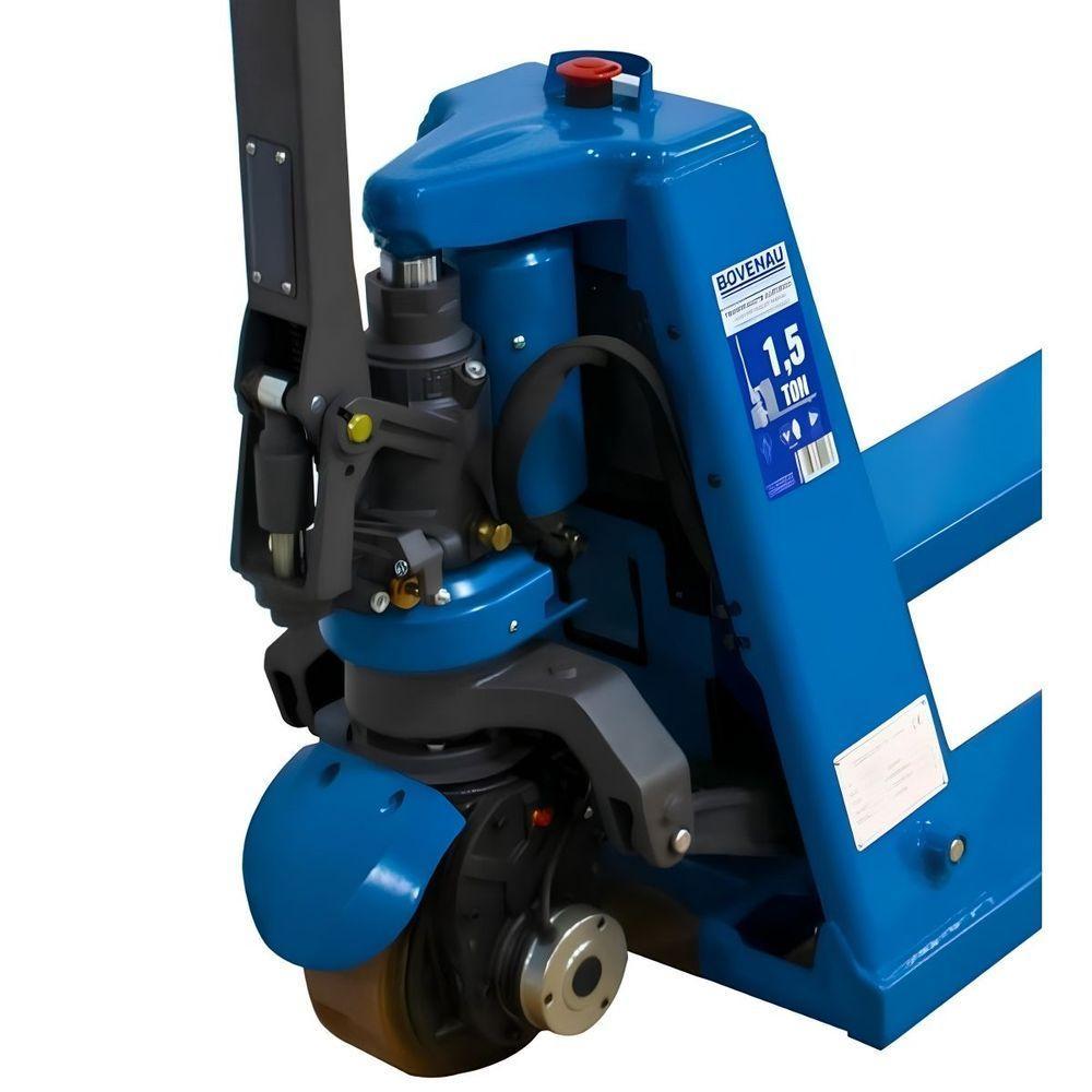 Paleteira Carro Hidráulico Elétrica 1500kg 550x1150 Mm Econômico Bat. Lithium Tpe1500e Bovenau 220V - 2