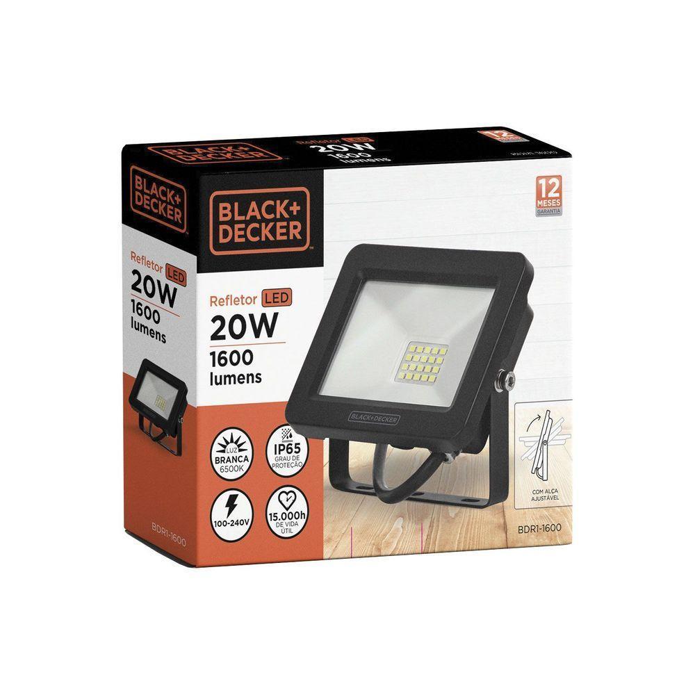 Refletor Led Eco 30w 6500k Ip65 Black + Decker - 2