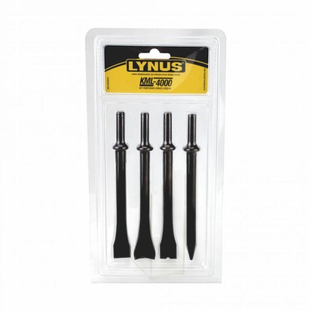 Kit Ponteiras Pneumática Com 4 Peças Kml-4000 Lynus - 1