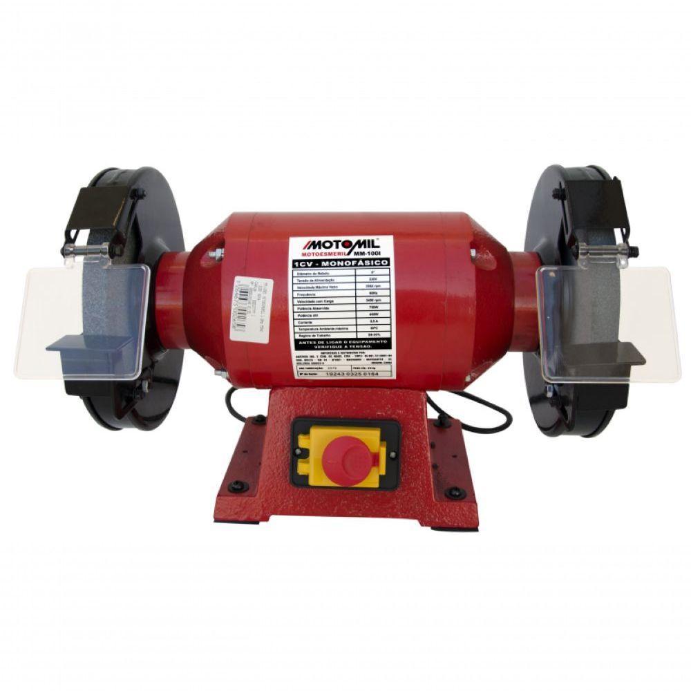 Motoesmeril 1 Hp Monofásico 60hz Mm-100i Motomil 110V - 1