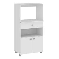 Balcão Para Forno E Microondas Multimóveis 2 Portas 1 Gaveta Branco - 2