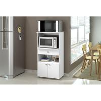 Balcão Para Forno E Microondas Multimóveis 2 Portas 1 Gaveta Branco - 5