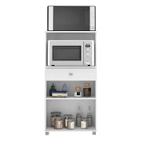 Balcão Para Forno E Microondas Multimóveis 2 Portas 1 Gaveta Branco - 7