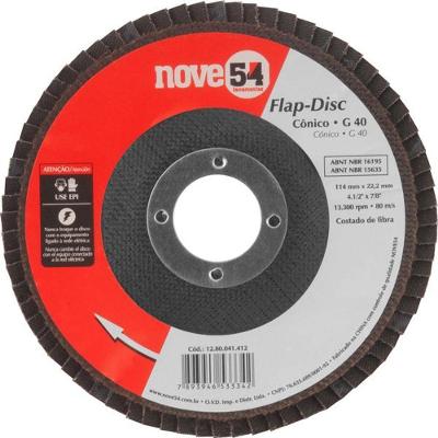 Flap-disc Cônico 4.1-2 G40 Costado Fibra - Nove54