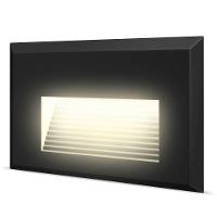 Balizador De Parede Embutir Preto Biv 3000k 2w Black + Decker - 3