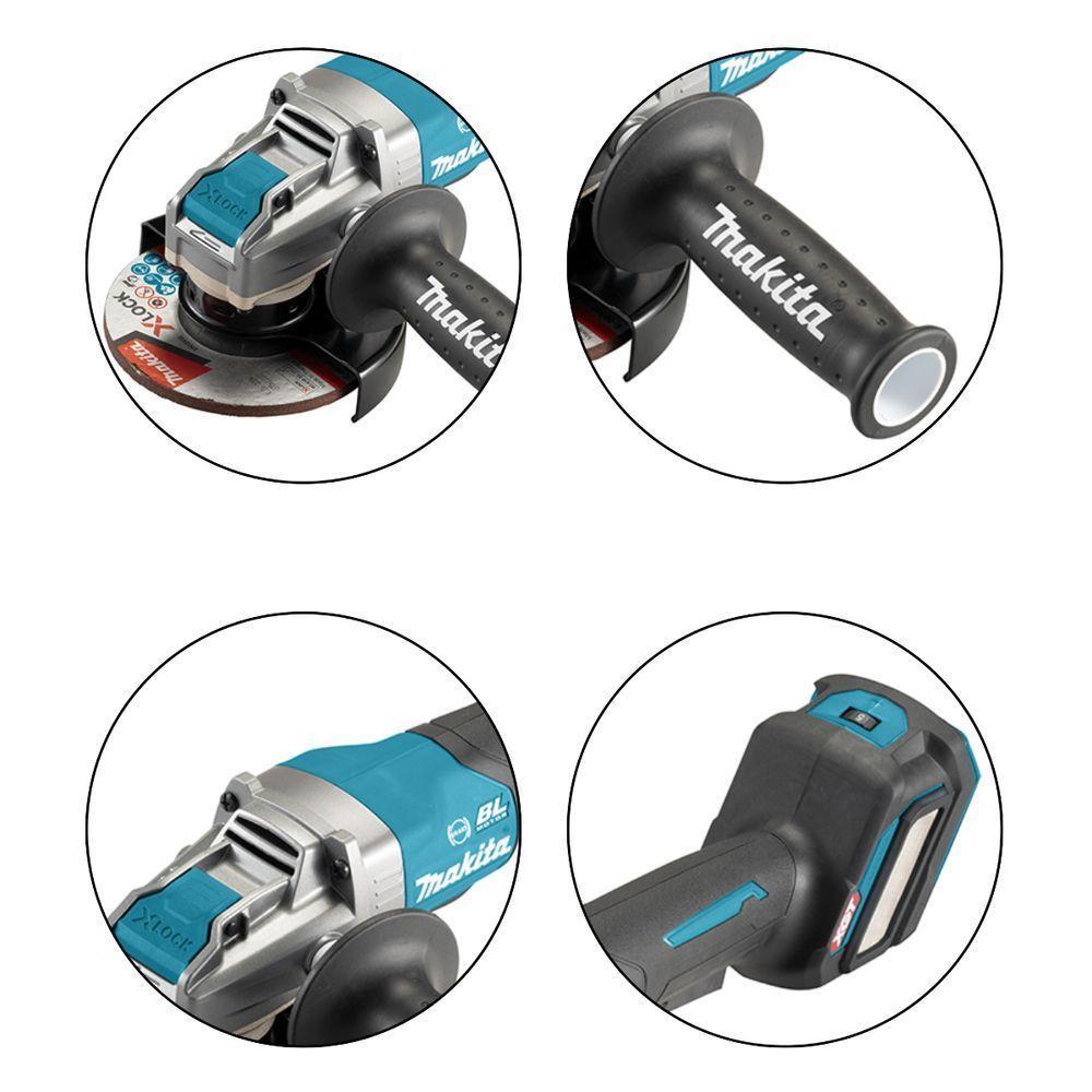Esmerilhadeira Angular 125mm Sem Fio 40v Resistência Água Motor Bl Com Sistema Aws Ga044gz05 Makita - 10