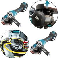 Esmerilhadeira Angular 125mm Sem Fio 40v Resistência Água Motor Bl Com Sistema Aws Ga044gz05 Makita - 9
