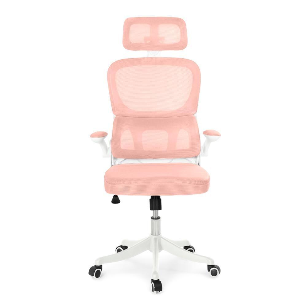 Kit 8 Cadeiras De Escritório Executiva Viena Com Regulagem De Altura - Rosa - 4