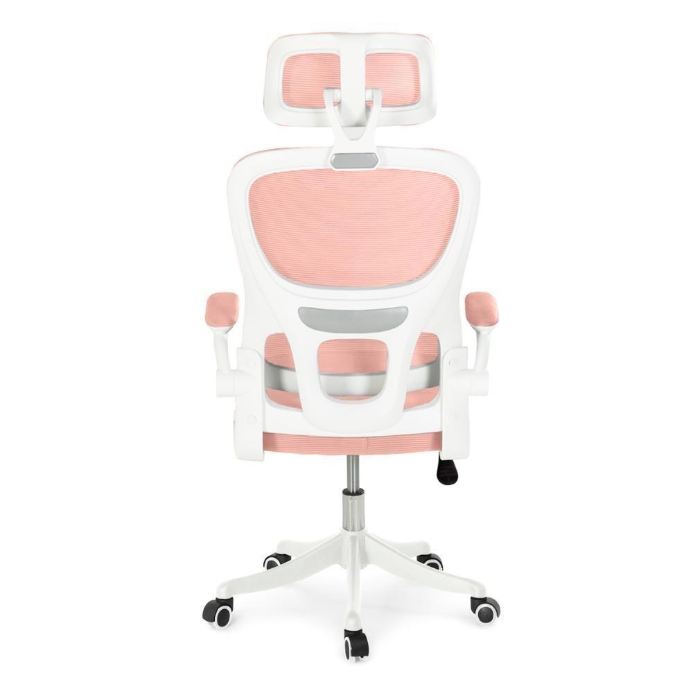 Kit 8 Cadeiras De Escritório Executiva Viena Com Regulagem De Altura - Rosa - 7