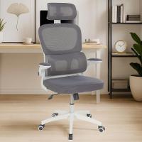 Kit 8 Cadeiras De Escritório Executiva Viena Com Regulagem De Altura - Cinza - 5