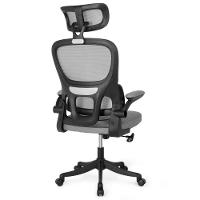 Kit 4 Cadeiras De Escritório Executiva Viena Com Regulagem De Altura - Cinza/preto - 9