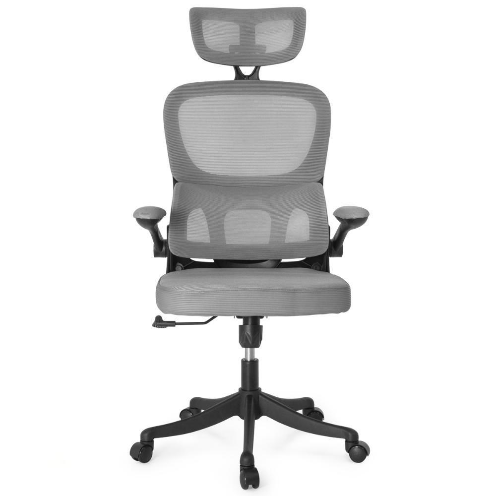 Kit 2 Cadeiras De Escritório Executiva Viena Com Regulagem De Altura - Cinza/preto - 5