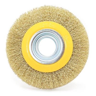 Escova Circular 6 X 1'' Aço Latonado Ondulado Tradestar