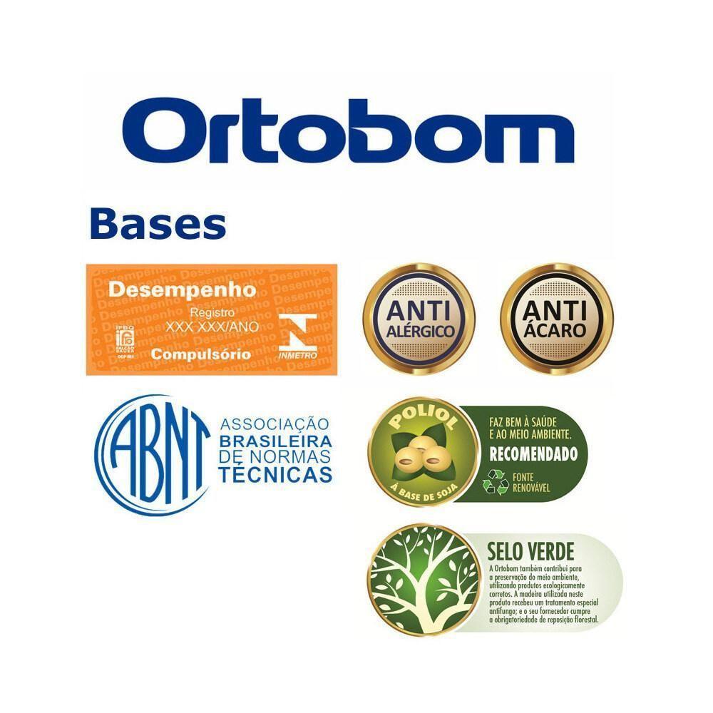 Base Sommier Marrom Viúva (128X188X23) - Ortobom - 2