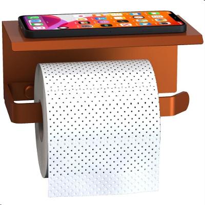 Suporte Porta Papel Higiênico De Parede Rose Gold Max