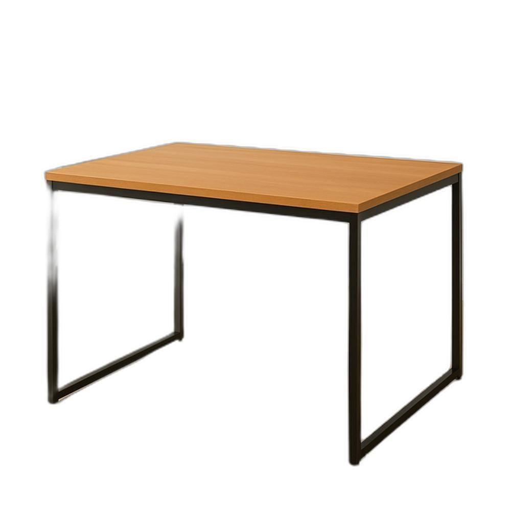Conjunto Mesa De Jantar 4 Cadeiras – Mesa Retangular Madeira Com Pés De Ferro E Cadeiras Brancas Estofadas Leda - 2