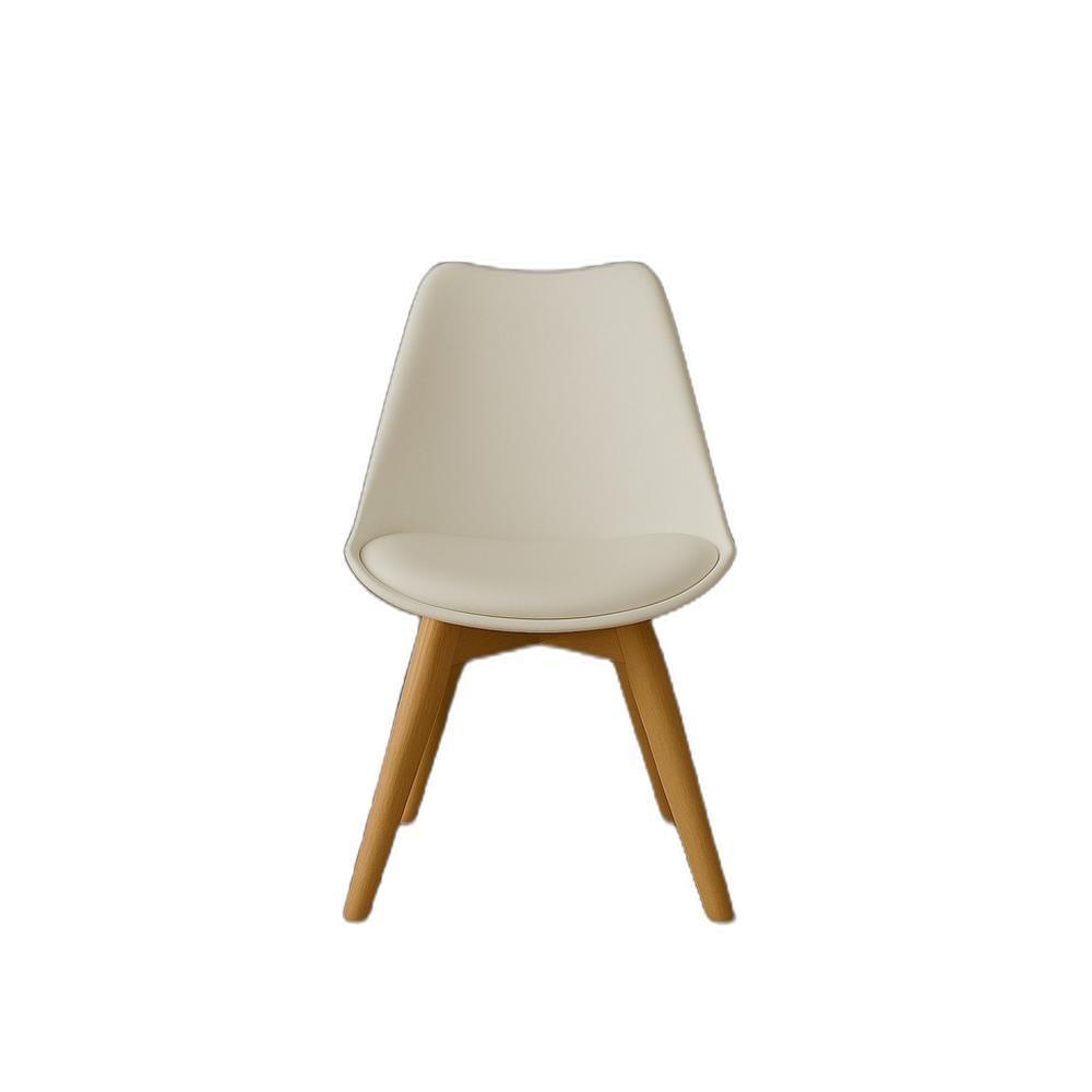 Conjunto Mesa De Jantar 4 Cadeiras – Mesa Retangular Madeira Com Pés De Ferro E Cadeiras Brancas Estofadas Leda - 3