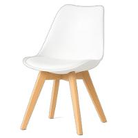 Conjunto Mesa De Jantar 4 Cadeiras – Mesa Retangular Madeira Com Pés De Ferro E Cadeiras Brancas Estofadas Leda